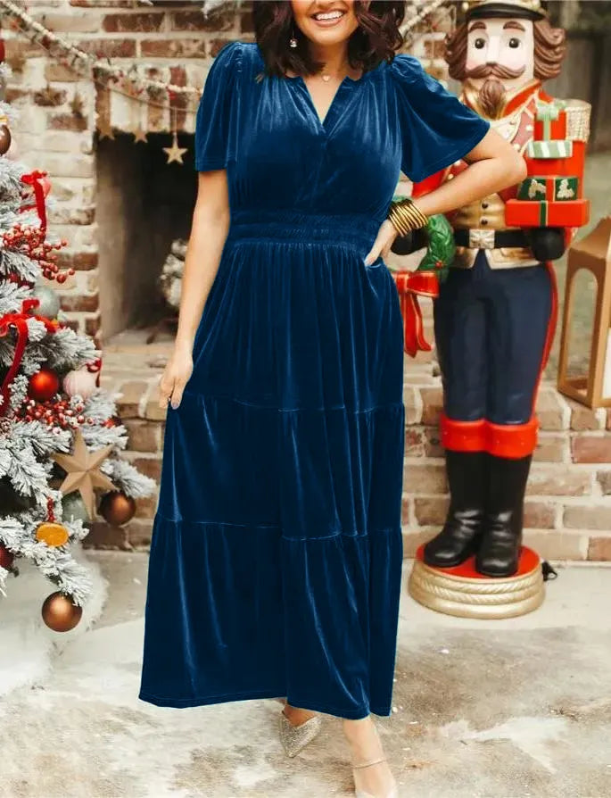 Heidi - Velvet Maxi Dress