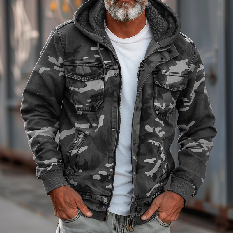 Terry - Men's Camouflage Cargo Jacket