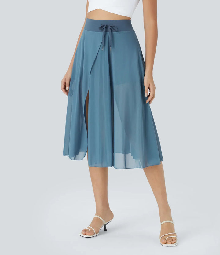 Patricia - 2-in-1 high waist tulle midi skirt