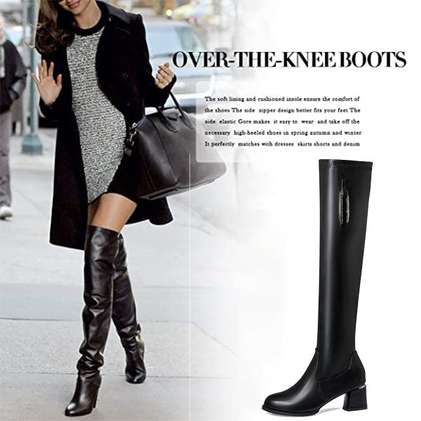 Emma - Soft and Fleece Knee High Boots