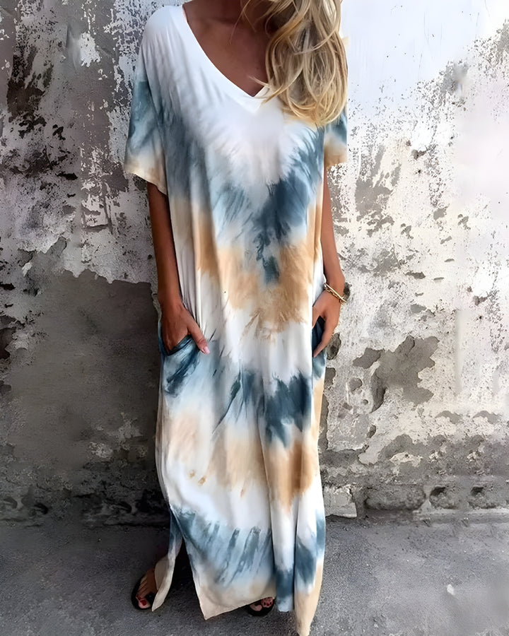 Quinn - Tie Dye Boho Dress