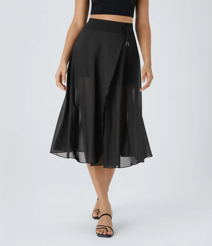 Patricia - 2-in-1 high waist tulle midi skirt