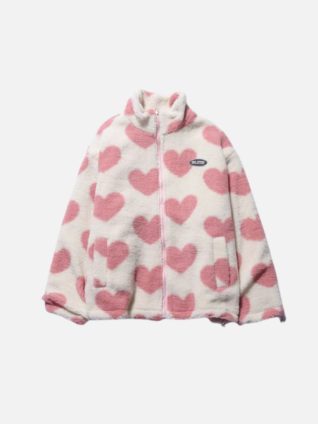 Lucy - Cozy Double-Sided Heart Design Women's Coat