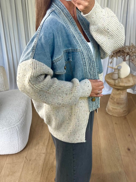 Julie - Denim Jacket Pullover