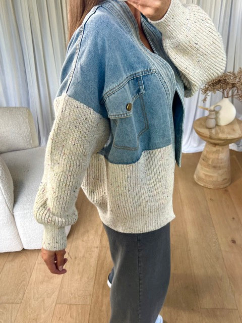 Julie - Denim Jacket Pullover