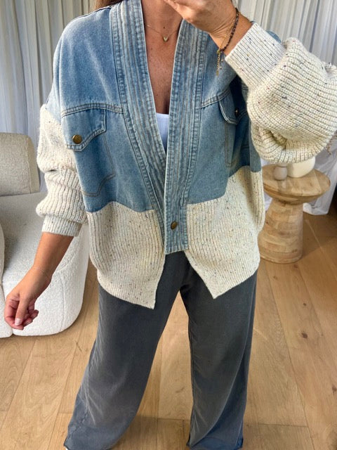 Julie - Denim Jacket Pullover