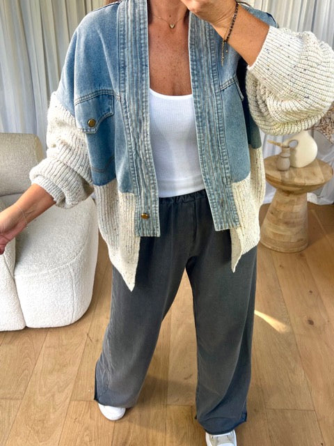 Julie - Denim Jacket Pullover