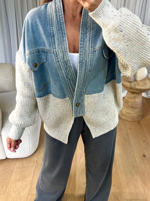 Julie - Denim Jacket Pullover