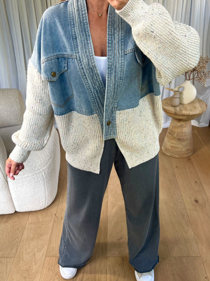 Julie - Denim Jacket Pullover