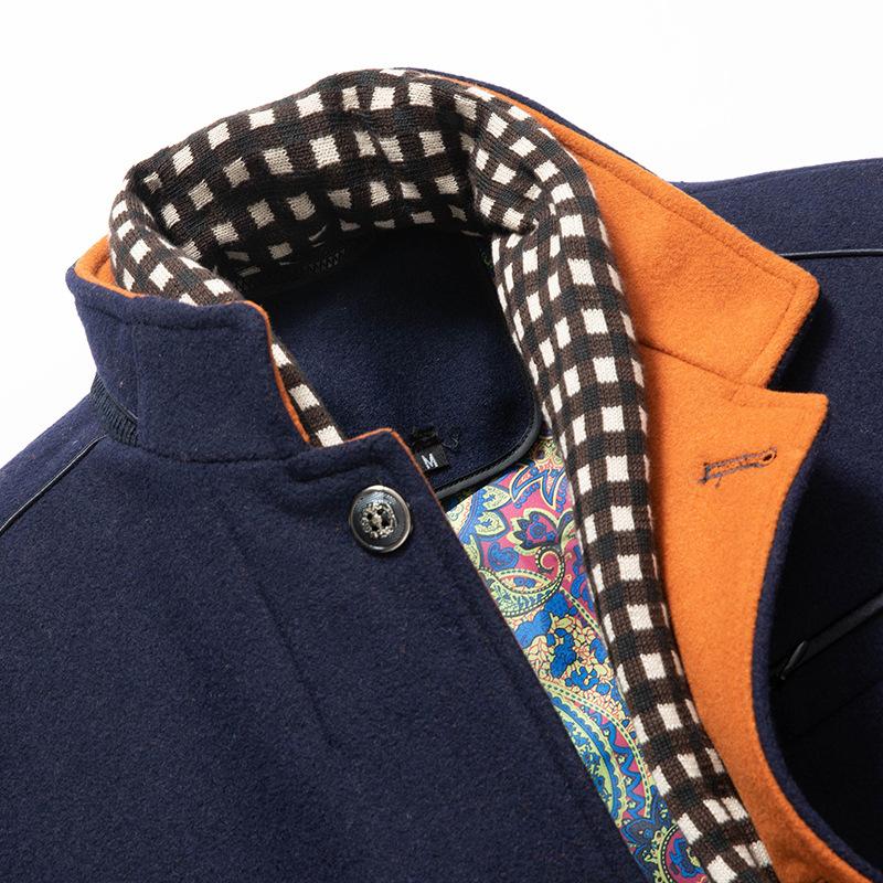 Alexander - Wool windbreaker jacket with removable collar