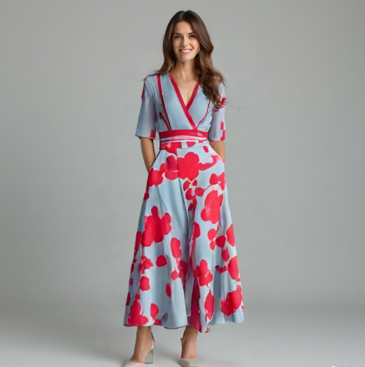 Quentin - Elegant Floral Wrap Dress