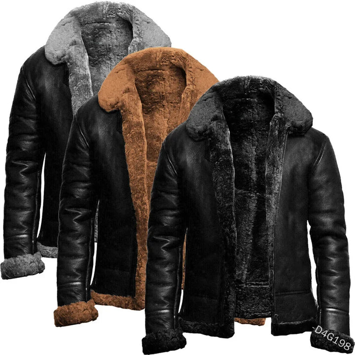 Aaron - Winter leather jacket