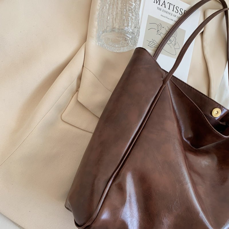 Isabelle - Classic Leather Tote Bag