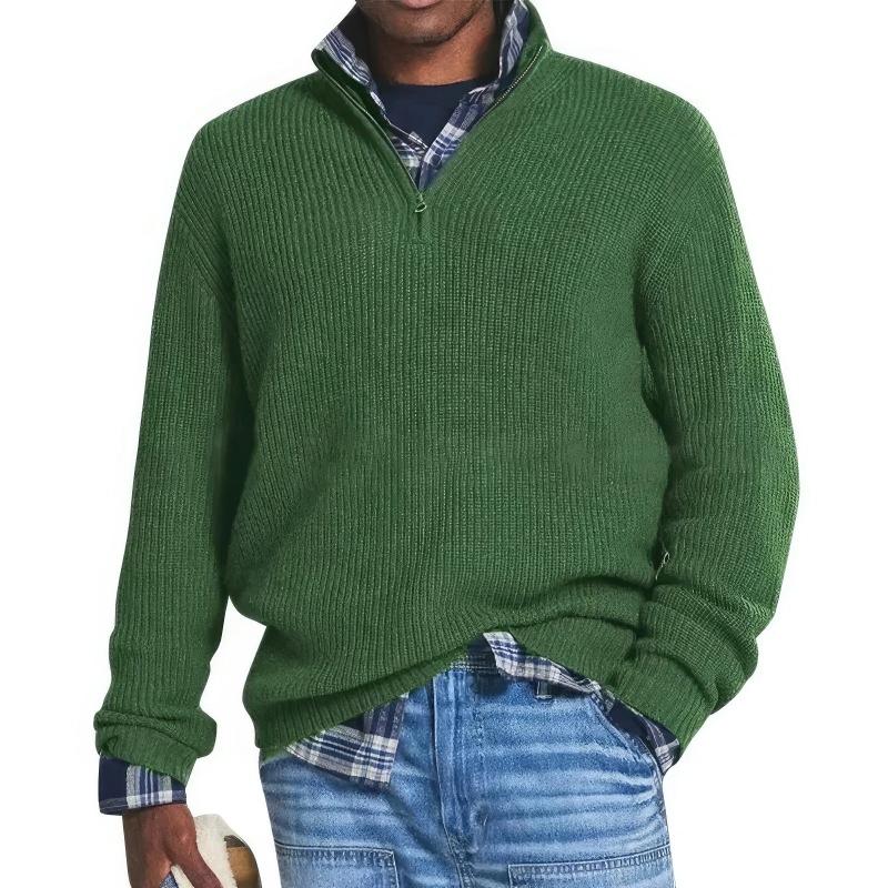 Christopher - Knitted Sweater With Zipper For Men