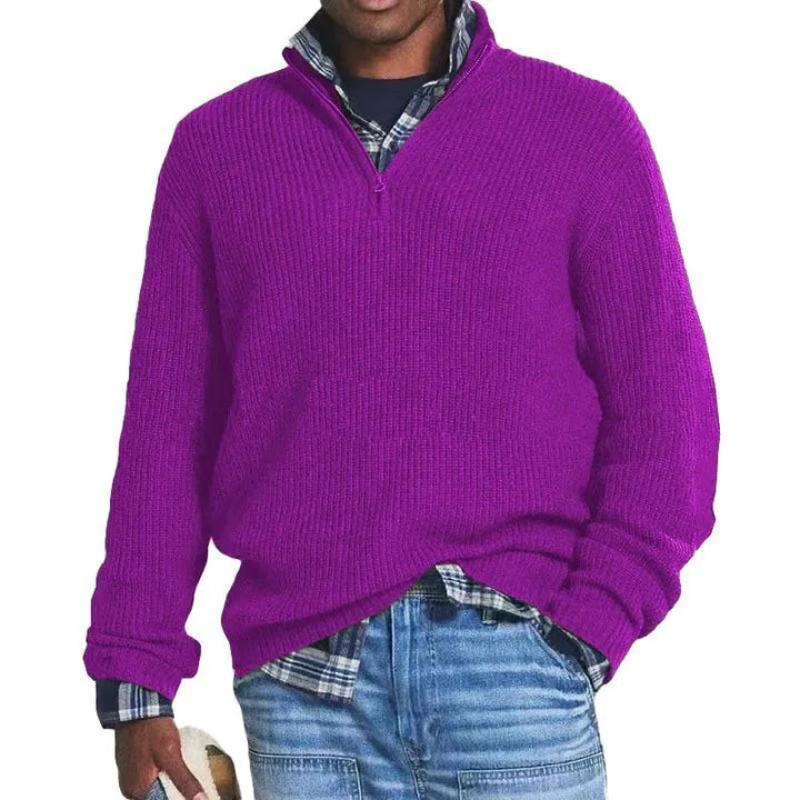 Christopher - Knitted Sweater With Zipper For Men