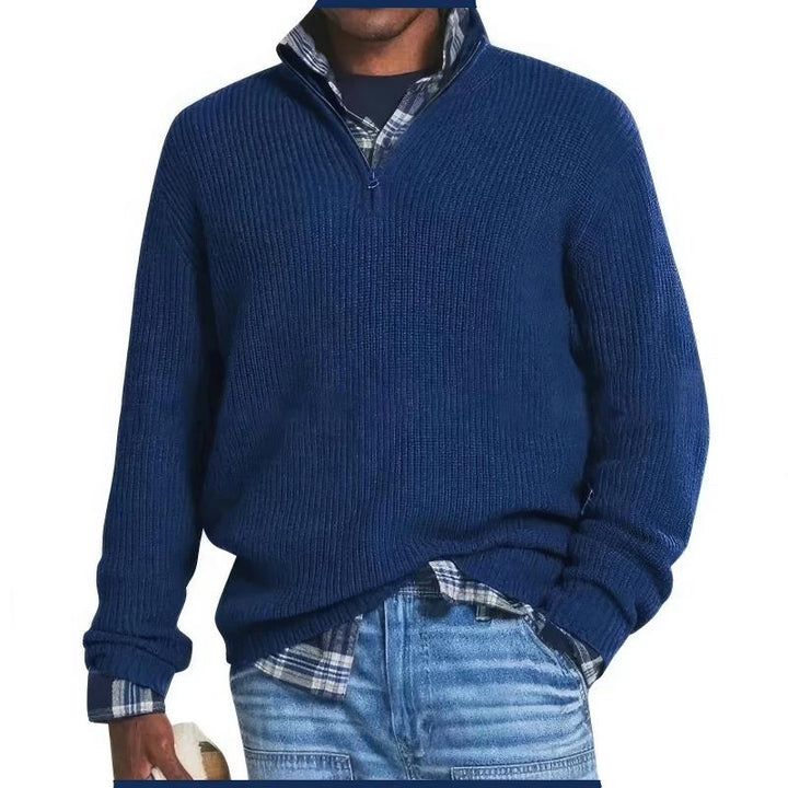 Christopher - Knitted Sweater With Zipper For Men