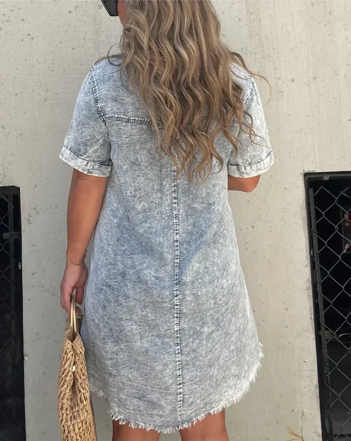 Lara - Denim Shirt Dress