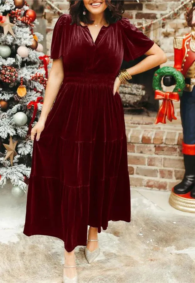 Heidi - Velvet Maxi Dress