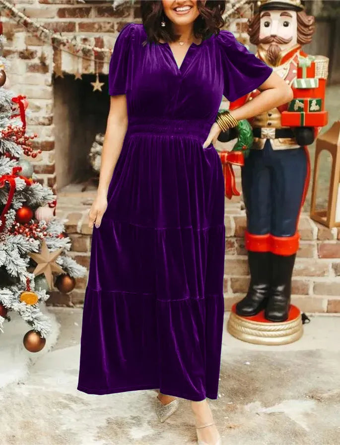 Heidi - Velvet Maxi Dress